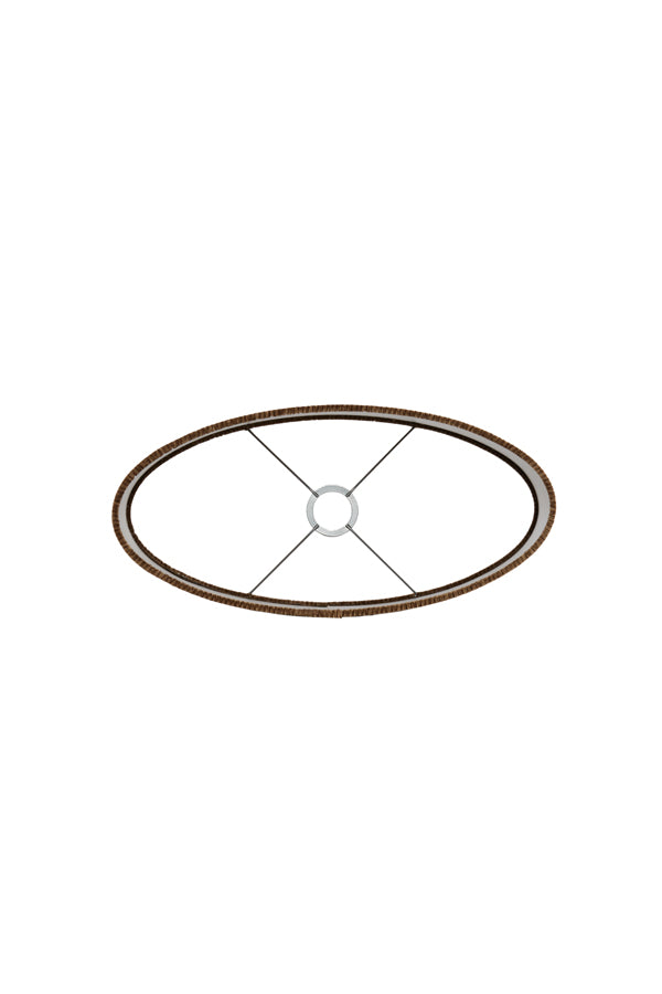 Light & Living Lamp Shades Shade oval straight slim 45-21-32 cm FLAIR copper House of Isabella UK