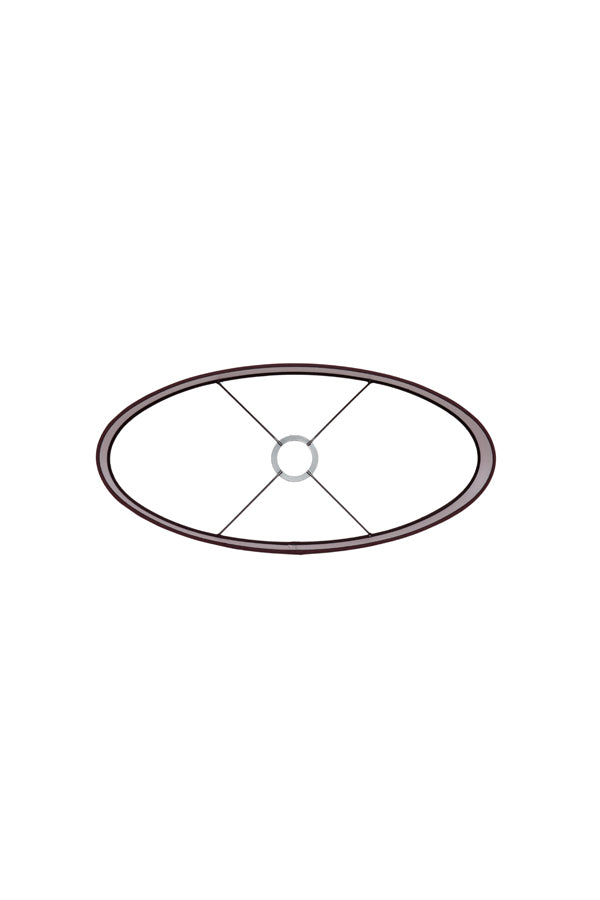 Light & Living Lamp Shades Shade oval straight slim 45-21-32 cm IMANI burgundy House of Isabella UK