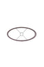Light & Living Lamp Shades Shade oval straight slim 45-21-32 cm IMANI burgundy House of Isabella UK