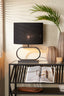Light & Living Lamp Shades Shade oval straight slim 45-21-32 cm LIVIGNO black House of Isabella UK