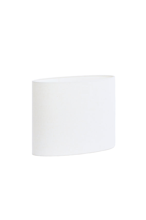 Light & Living Lamp Shades Shade oval straight slim 45-21-32 cm LIVIGNO egg white House of Isabella UK