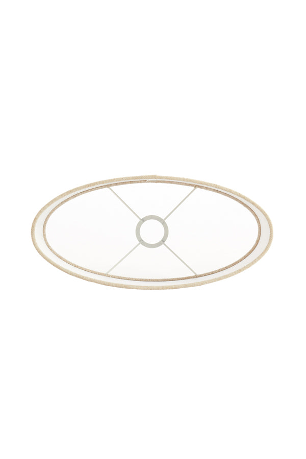 Light & Living Lamp Shades Shade oval straight slim 45-21-32 cm LIVIGNO natural House of Isabella UK