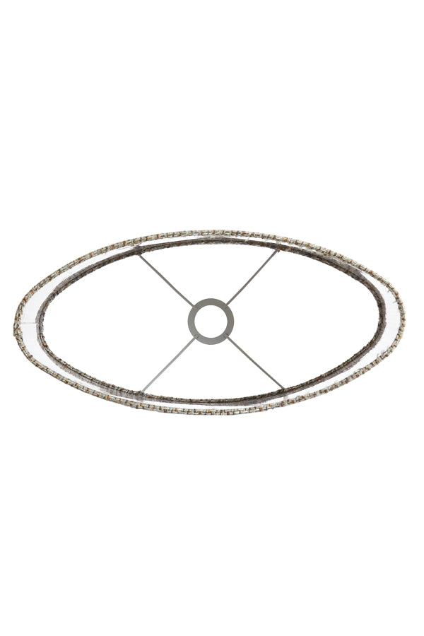 Light & Living Lamp Shades Shade oval straight slim 45-21-32 cm OKAVI light brown House of Isabella UK