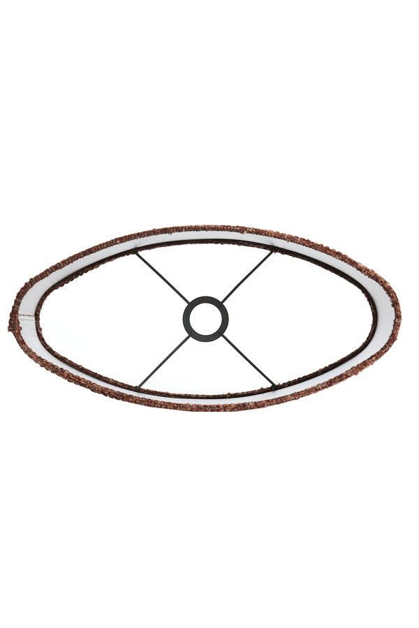 Light & Living Lamp Shades Shade oval straight slim 45-21-32 cm OSIRE burgundy House of Isabella UK