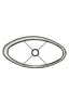 Light & Living Lamp Shades Shade oval straight slim 45-21-32 cm OSIRE green House of Isabella UK