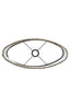 Light & Living Lamp Shades Shade oval straight slim 45-21-32 cm OSIRE grey-brown House of Isabella UK
