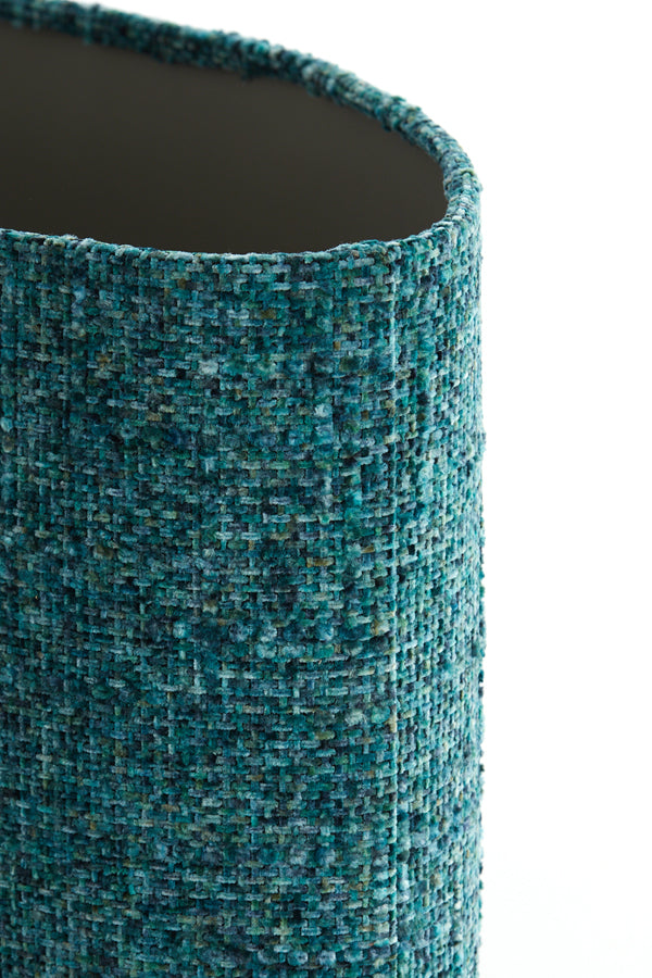 Light & Living Lamp Shades Shade oval straight slim 45-21-32 cm OSIRE petrol House of Isabella UK
