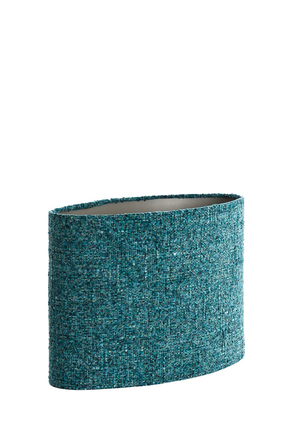 Light & Living Lamp Shades Shade oval straight slim 45-21-32 cm OSIRE petrol House of Isabella UK