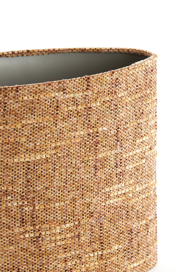 Light & Living Lamp Shades Shade oval straight slim 45-21-32 cm OSIRE terra-brown House of Isabella UK