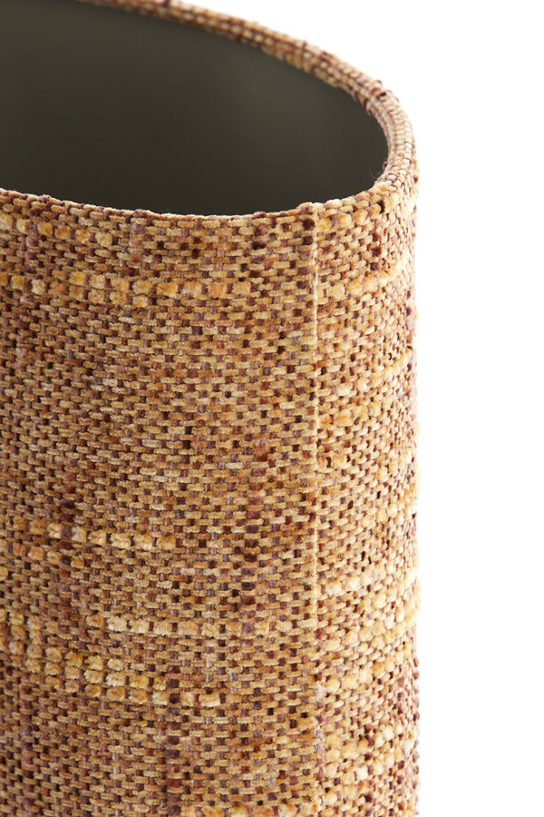 Light & Living Lamp Shades Shade oval straight slim 45-21-32 cm OSIRE terra-brown House of Isabella UK