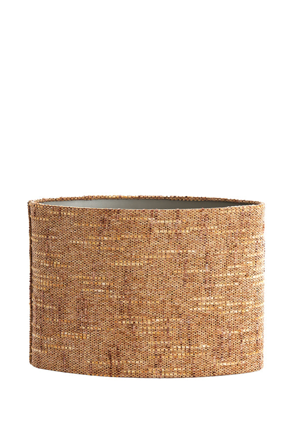 Light & Living Lamp Shades Shade oval straight slim 45-21-32 cm OSIRE terra-brown House of Isabella UK