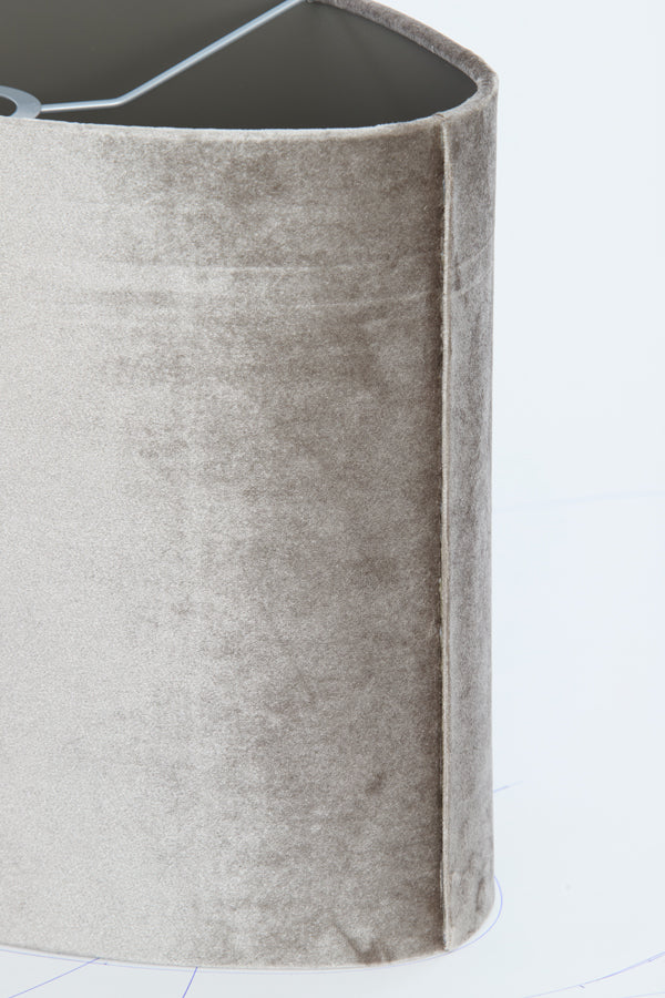 Light & Living Lamp Shades Shade oval straight slim 45-21-32 cm PALATA taupe House of Isabella UK