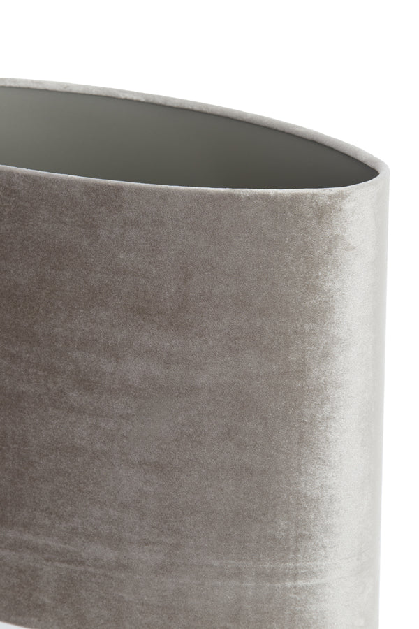 Light & Living Lamp Shades Shade oval straight slim 45-21-32 cm PALATA taupe House of Isabella UK