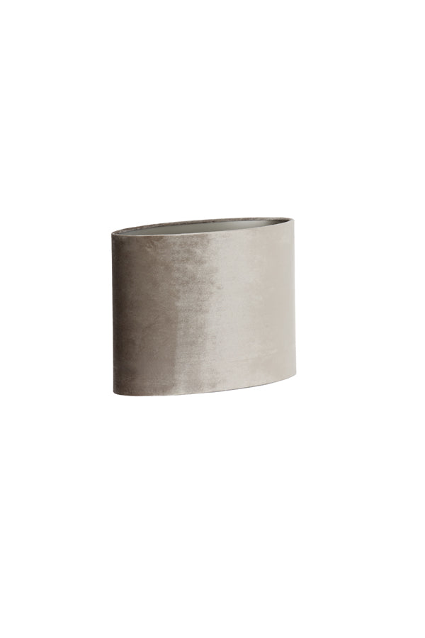 Light & Living Lamp Shades Shade oval straight slim 45-21-32 cm PALATA taupe House of Isabella UK