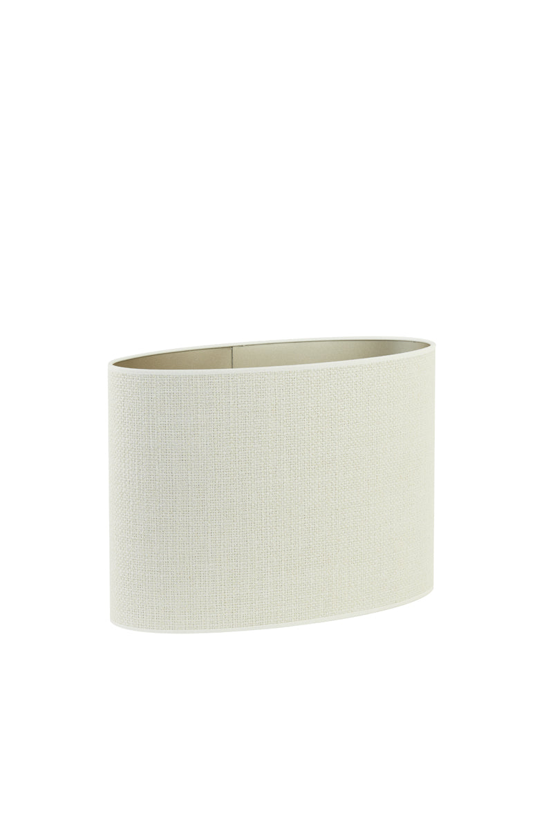 Light & Living Lamp Shades Shade oval straight slim 45-21-32 cm SAVERNA egg white House of Isabella UK
