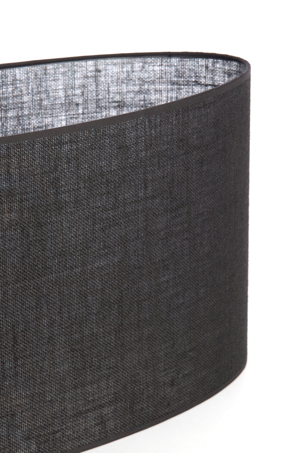 Light & Living Lamp Shades Shade oval straight slim 45-21-32 cm SENDAI black House of Isabella UK
