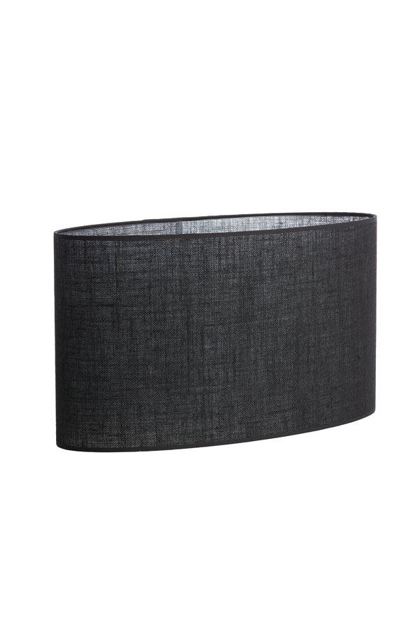 Light & Living Lamp Shades Shade oval straight slim 45-21-32 cm SENDAI black House of Isabella UK