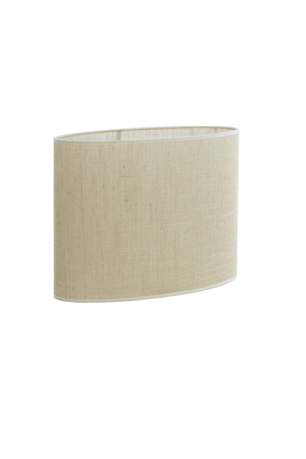 Light & Living Lamp Shades Shade oval straight slim 45-21-32 cm SENDAI sand House of Isabella UK