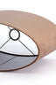 Light & Living Lamp Shades Shade oval straight slim 45-21-32 cm VELOURS chocolate brown House of Isabella UK