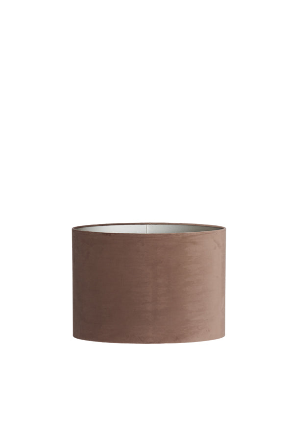 Light & Living Lamp Shades Shade oval straight slim 45-21-32 cm VELOURS chocolate brown House of Isabella UK