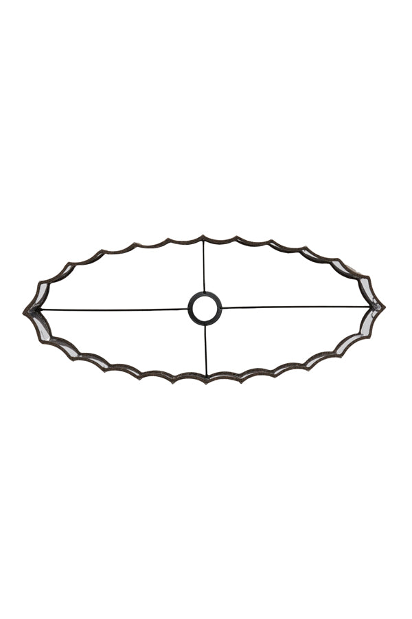 Light & Living Lamp Shades Shade oval straight slim 58-24-27 cm DISLI linen brown House of Isabella UK