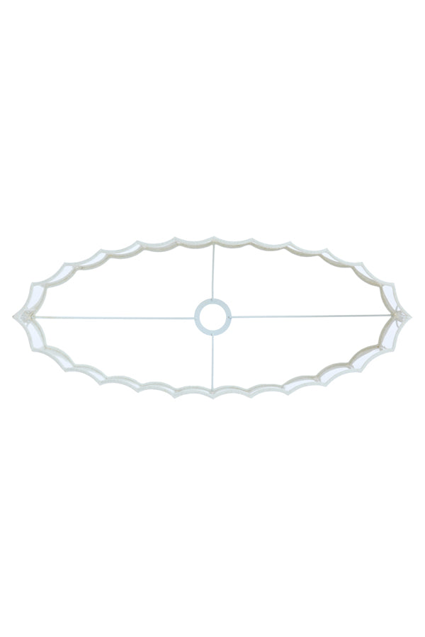 Light & Living Lamp Shades Shade oval straight slim 58-24-27 cm DISLI linen cream House of Isabella UK