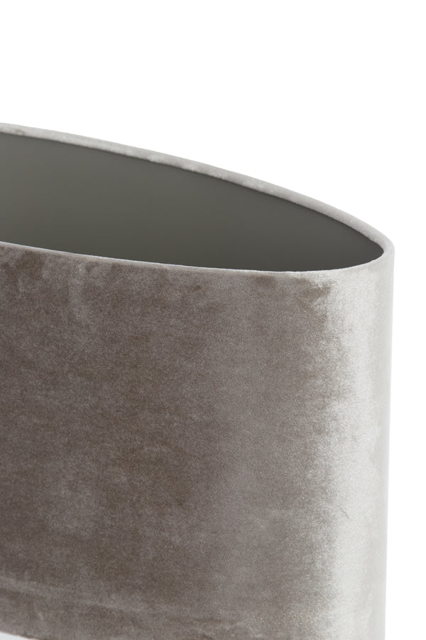 Light & Living Lamp Shades Shade oval straight slim 58-24-27 cm PALATA taupe House of Isabella UK