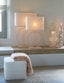 Light & Living Lamp Shades Shade oval straight slim 58-24-32 cm BRESKA pearl white House of Isabella UK