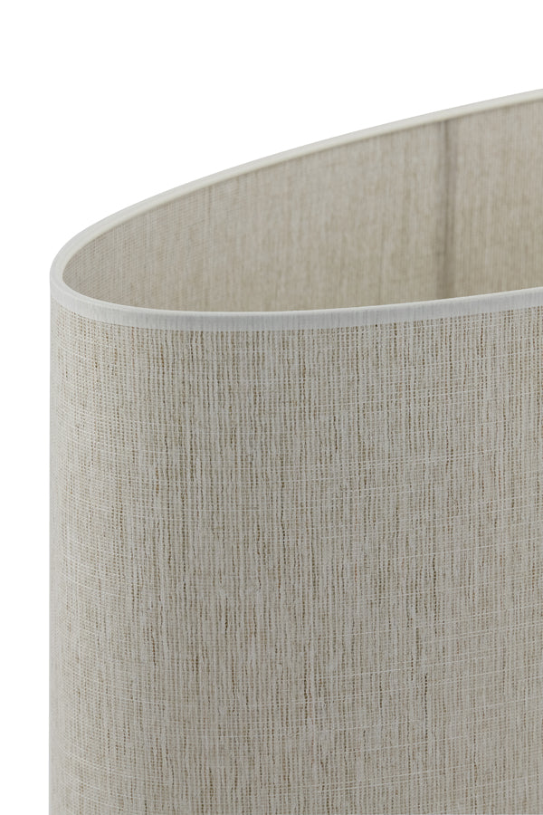 Light & Living Lamp Shades Shade oval straight slim 58-24-32 cm BRESKA pearl white House of Isabella UK