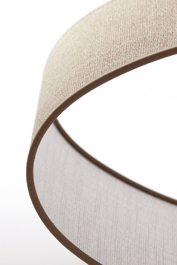 Light & Living Lamp Shades Shade oval straight slim 58-24-32 cm CADEN beige House of Isabella UK