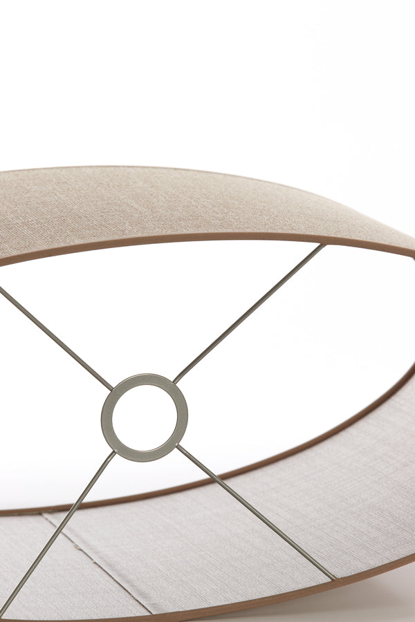 Light & Living Lamp Shades Shade oval straight slim 58-24-32 cm CADEN beige House of Isabella UK