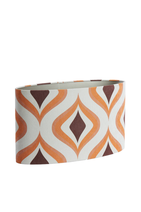 Light & Living Lamp Shades Shade oval straight slim 58-24-32 cm COOKIE brown House of Isabella UK