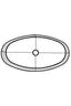 Light & Living Lamp Shades Shade oval straight slim 58-24-32 cm LIVIGNO black House of Isabella UK