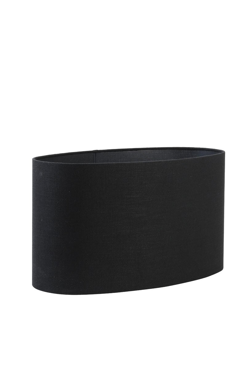 Light & Living Lamp Shades Shade oval straight slim 58-24-32 cm LIVIGNO black House of Isabella UK