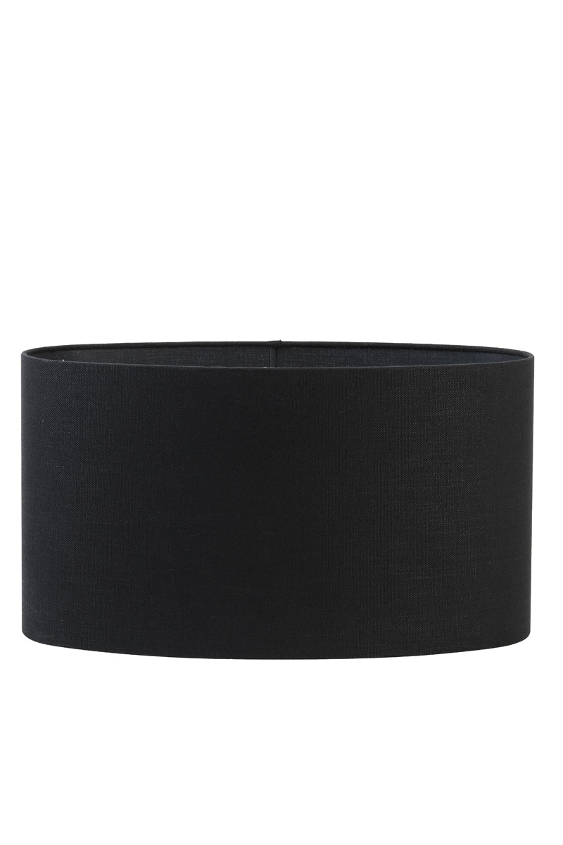 Light & Living Lamp Shades Shade oval straight slim 58-24-32 cm LIVIGNO black House of Isabella UK
