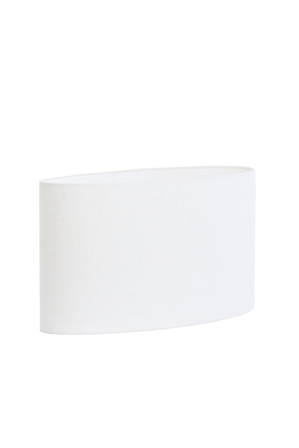 Light & Living Lamp Shades Shade oval straight slim 58-24-32 cm LIVIGNO egg white House of Isabella UK