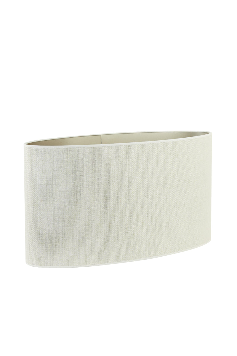 Light & Living Lamp Shades Shade oval straight slim 58-24-32 cm SAVERNA egg white House of Isabella UK