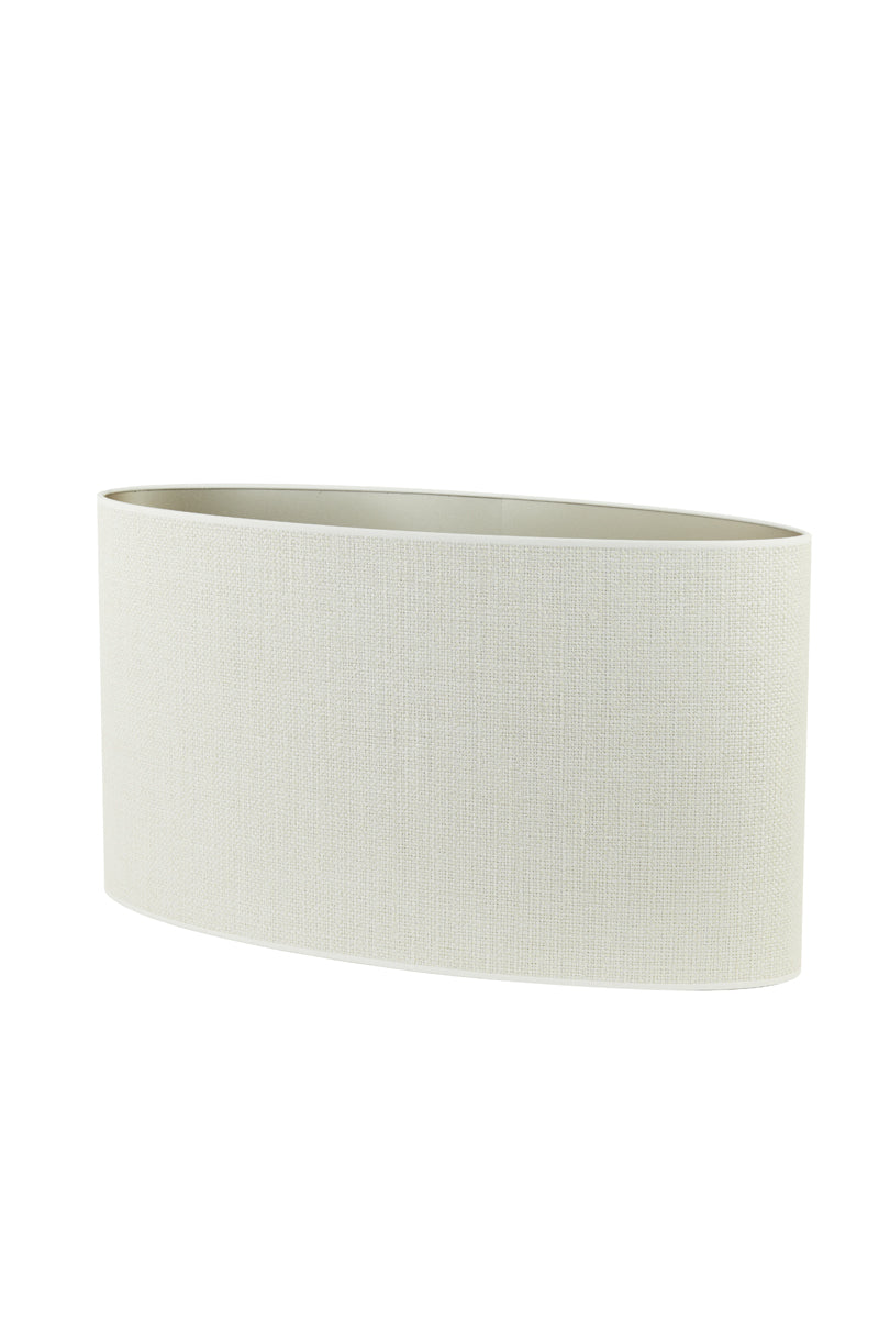 Light & Living Lamp Shades Shade oval straight slim 58-24-32 cm SAVERNA egg white House of Isabella UK