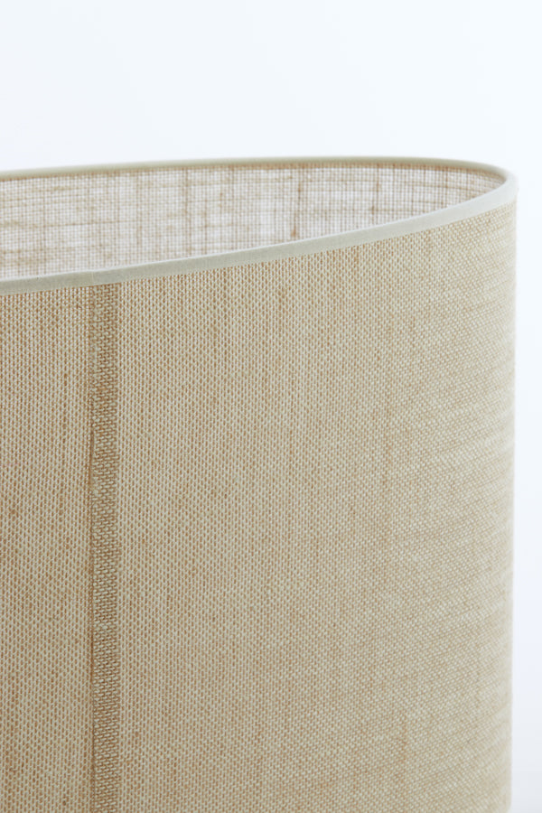 Light & Living Lamp Shades Shade oval straight slim 58-24-32 cm SENDAI sand House of Isabella UK