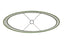 Light & Living Lamp Shades Shade oval straight slim 58-24-32 cm VELOURS dusty green House of Isabella UK