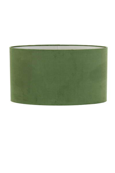Light & Living Lamp Shades Shade oval straight slim 58-24-32 cm VELOURS dusty green House of Isabella UK