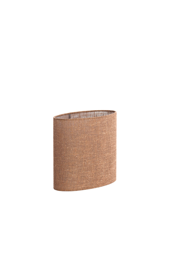 Light & Living Lamp Shades Shade oval straight slim high 30-15-25 cm AIKO brown House of Isabella UK
