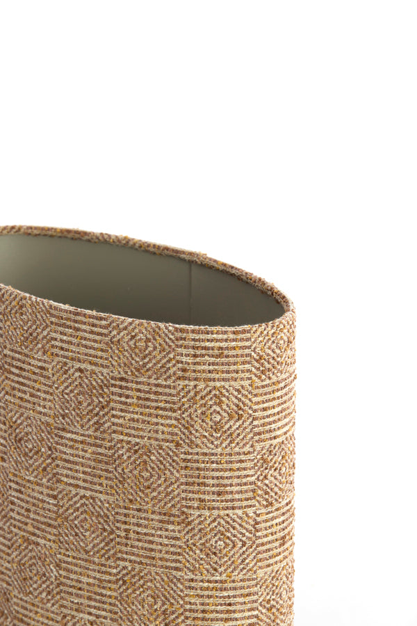 Light & Living Lamp Shades Shade oval straight slim high 30-15-25 cm RAVI brown House of Isabella UK