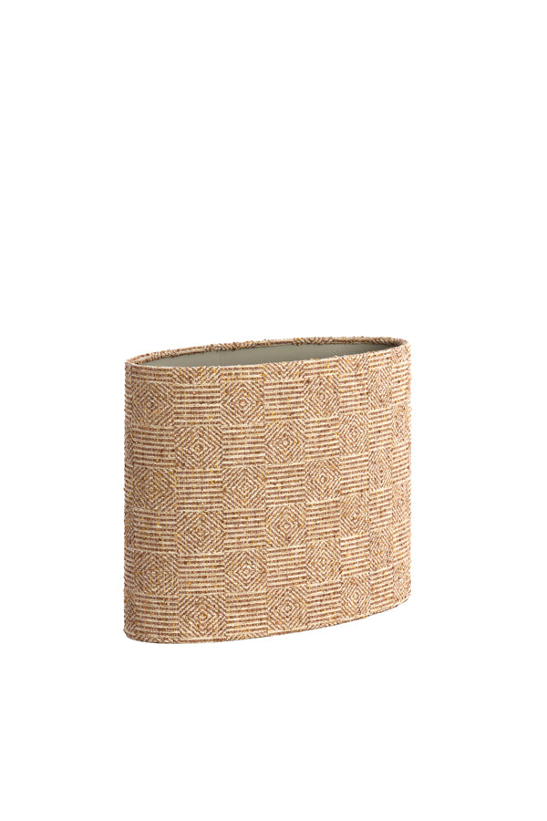 Light & Living Lamp Shades Shade oval straight slim high 30-15-25 cm RAVI brown House of Isabella UK