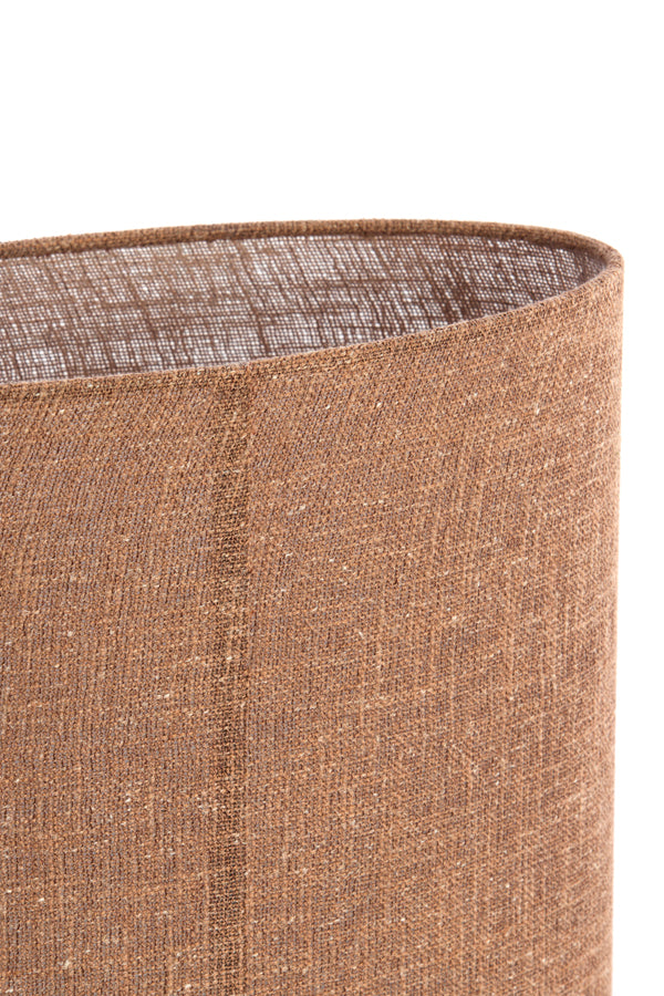 Light & Living Lamp Shades Shade oval straight slim high 38-17,5-28 cm AIKO brown House of Isabella UK