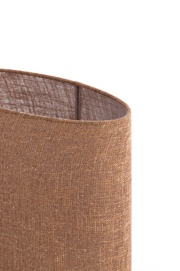 Light & Living Lamp Shades Shade oval straight slim high 38-17,5-28 cm AIKO brown House of Isabella UK