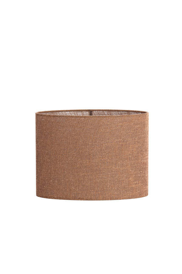 Light & Living Lamp Shades Shade oval straight slim high 38-17,5-28 cm AIKO brown House of Isabella UK