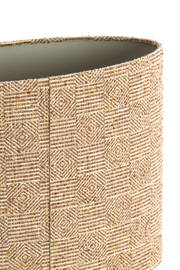 Light & Living Lamp Shades Shade oval straight slim high 38-17,5-28 cm RAVI brown House of Isabella UK