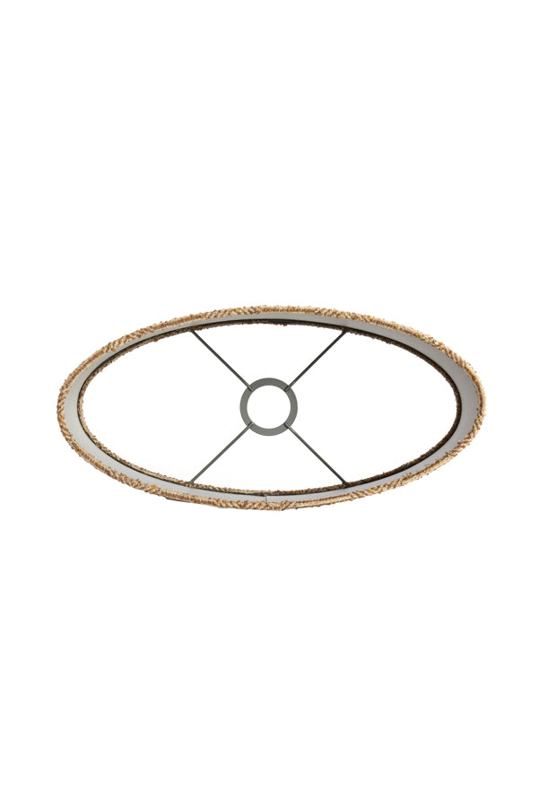 Light & Living Lamp Shades Shade oval straight slim high 38-17,5-28 cm RAVI brown House of Isabella UK