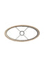Light & Living Lamp Shades Shade oval straight slim high 38-17,5-28 cm RAVI brown House of Isabella UK